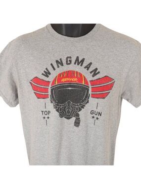 Top Gun Maverick T Shirt Mens Size Medium Gray Wingman Rooster US Navy
